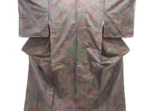 抽象模様織り出し本場泥大島紬着物